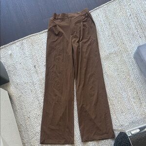 Alo high-waist dreamscape trouser - xs cocoa